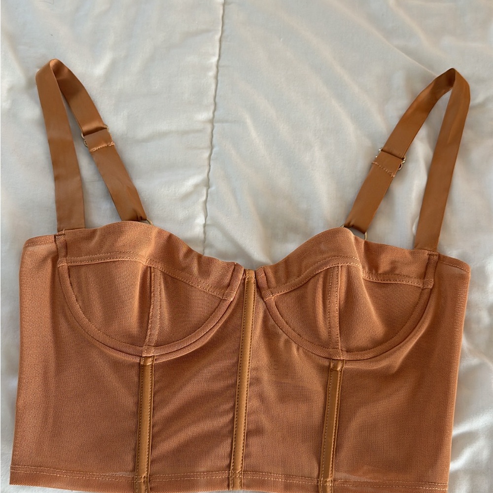 Oh Polly Tan Structured Bra Intimates